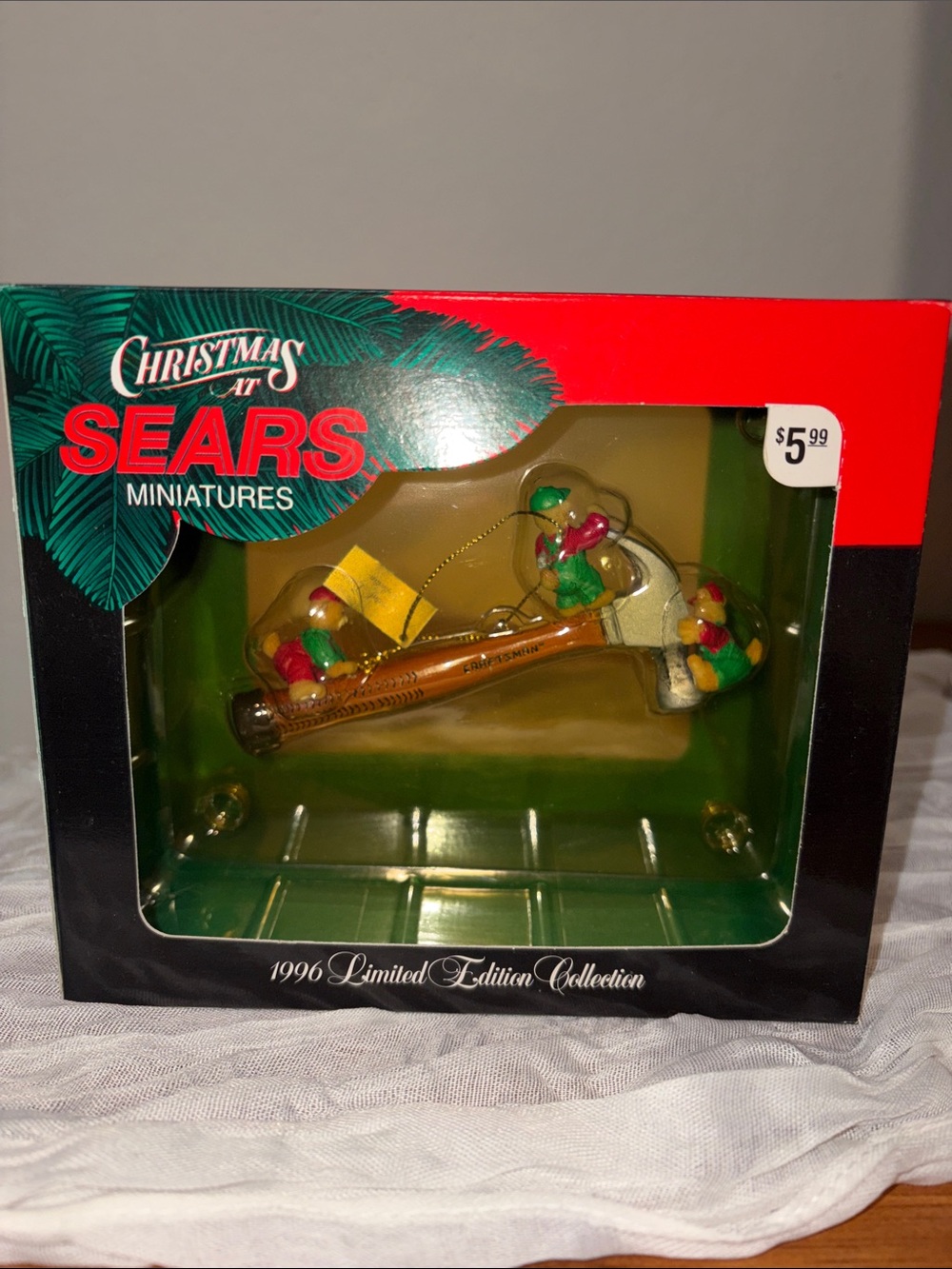 Vintage Sears Craftsman Hammer Ornament